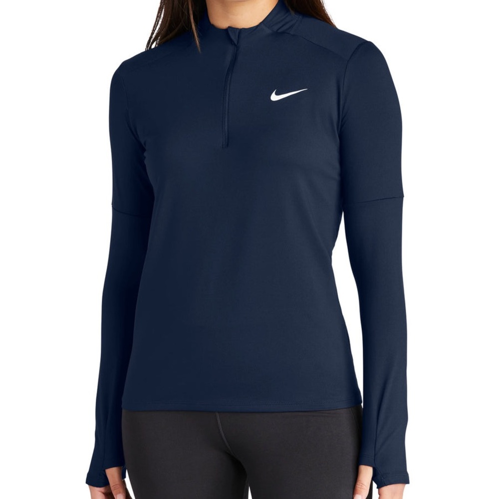 Nike Women's Dri-FIT Element 1/2-Zip Top Navy Blue